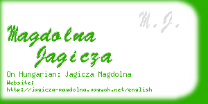 magdolna jagicza business card